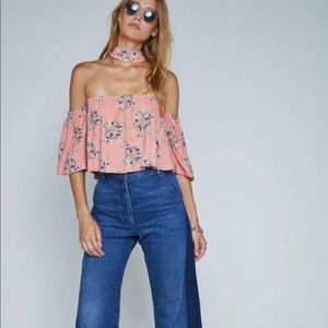 FLYNN SKYE “Rose” Choker Top in Blush Gatherings
